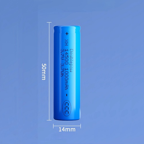 Batería de litio 14500. 3.7V, 1000mAh. Plana