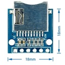 Módulo para tarjeta microSD. Con pines sin soldar