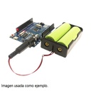 Portabatería para 2 baterías 18650. Con plug de conexión