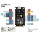 Tarjeta NodeMCU V2 para ESP8266. Con chip CP2102