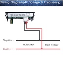 Medidor de voltaje y frecuencia. 500VAC, 99.9Hz
