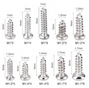 Mini Kit De 1000 Piezas De Tornillos M1 M1.2 M1.4 M1.7 Phillips