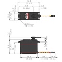 Servomotor Hitec 4.8-6v 14.4 Kg-cm