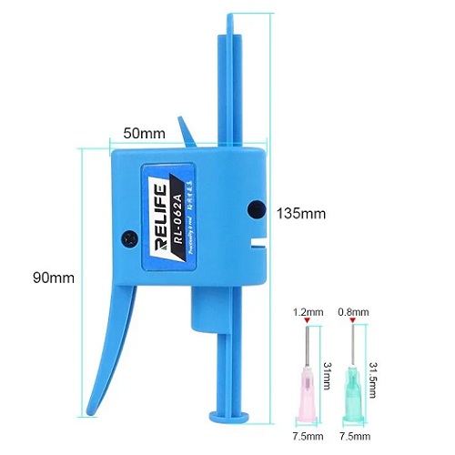 Aplicador de soldadura de jeringa. Para jeringas de 10 CC