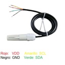 Sensor de temperatura y humedad SHT30 RS485 MODBUS-RTU. PVC68