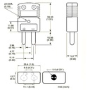 Conector hembra para termocupla tipo K