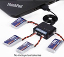 Cargador para baterías Li-Po de 3.7V, 5 puertos