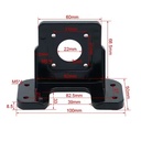 Soporte con base horizontal para NEMA 17/42