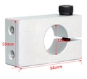 Soporte abrazadera de fijación para eje. FXLU 12mm