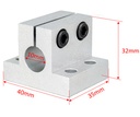 Soporte abrazadera con brida. ZJAM, 10mm