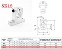 Soporte para eje lineal de 12mm