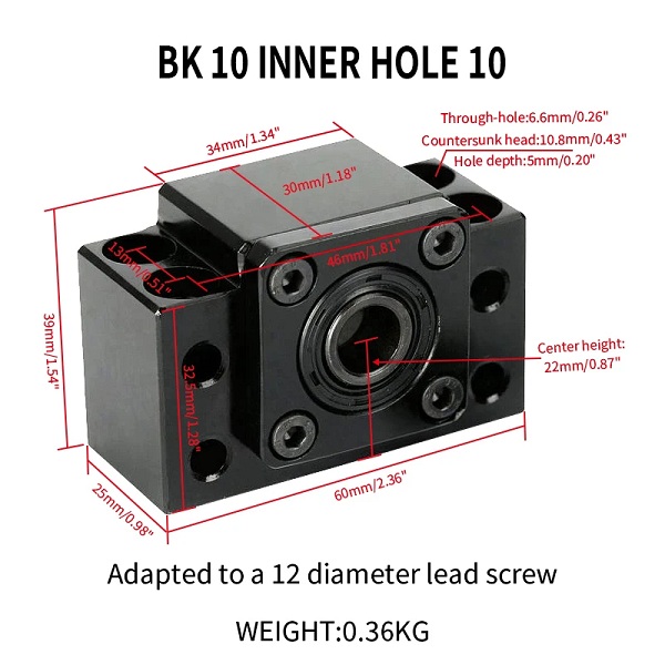 Soportes de rodamientos BK10 + BF10