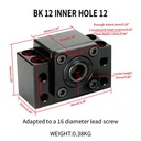 Soportes de rodamientos BK12 + BF12