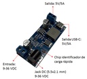 Fuente de alimentación step down 12/24V a 5V. USB tipo C