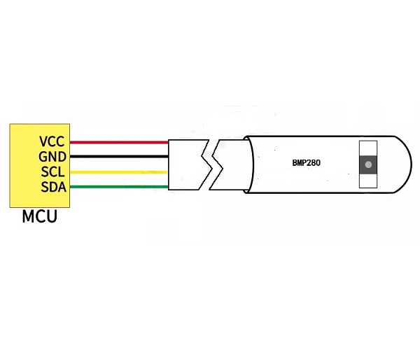 Sensor de presión barométrica BME280. Cable de 1 metro (copia)