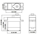 Micro servomotor 9G. Full metal. 4.8-6V 1.8Kg/cm