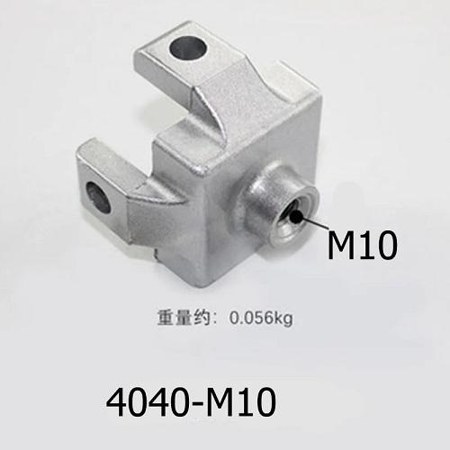 Bloque de conexión de extremo de pie de perfil de aluminio 4040. M10