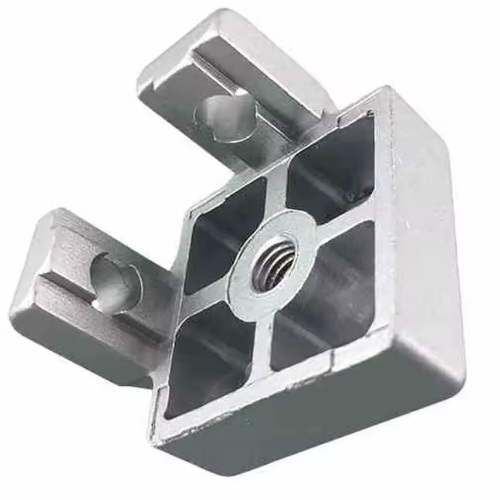 Bloque de conexión de extremo de pie de perfil de aluminio 4040. M12