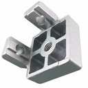 Bloque de conexión de extremo de pie de perfil de aluminio 4040. M12