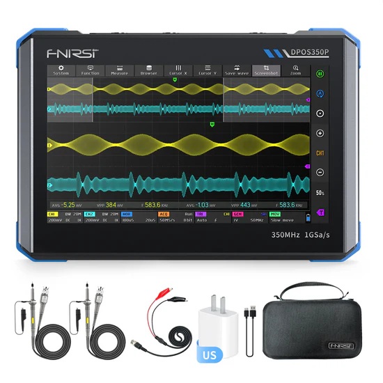 Osciloscopio 4 en 1. 350MHz FNIRSI® DPOS350P