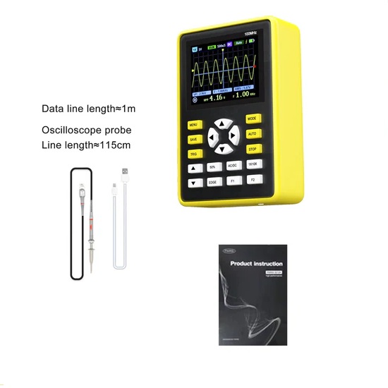 Osciloscopio digital portátil. 100MHz 500MS/S. FNIRSI® 5012H