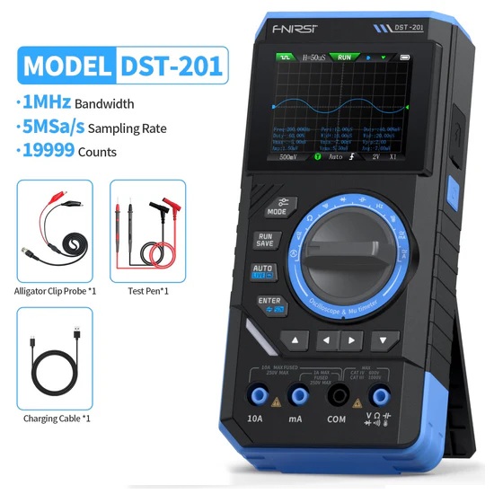 Osciloscopio 3 EN 1. 1MHz 5MSa/s FNIRSI® DST-201