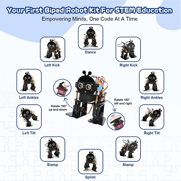 Kit de robot bípedo biónico ESP32. ACEBOTT