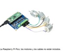 Módulo controlador de motor DC para Raspberry Pi Pico. Hasta 4 motores