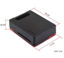 Carcasa de aleación de aluminio Argon NEO para Raspberry Pi 5. Con ventilador de refrigeración incorporado