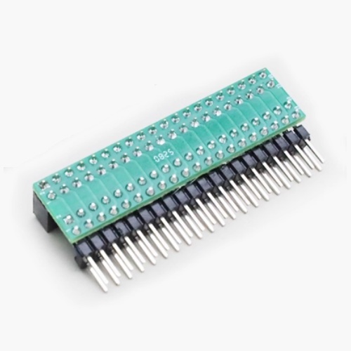 Tarjeta adaptadora de pines GPIO para Raspberry Pi 5. Hembra/Macho. En L