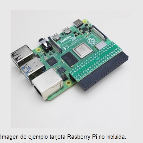 Tarjeta adaptadora de pines GPIO para Raspberry Pi 5. Hembra/Hembra. En L