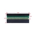 Tarjeta adaptadora de pines GPIO para Raspberry Pi 5. Hembra/Hembra. En L