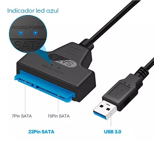 Cable USB 3.0 a SATA 2.5"