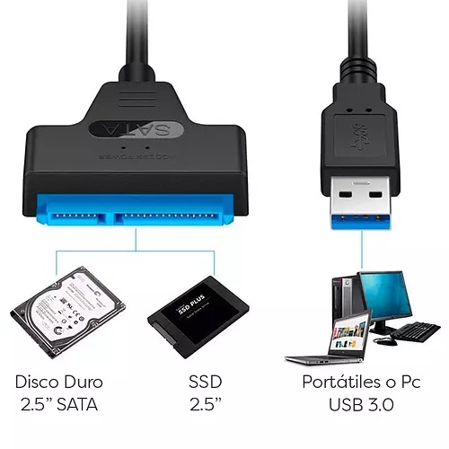 Cable USB 3.0 a SATA 2.5"