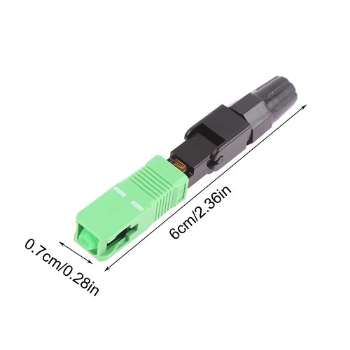 Conector rápido mecánico SC/APC para fibra óptica