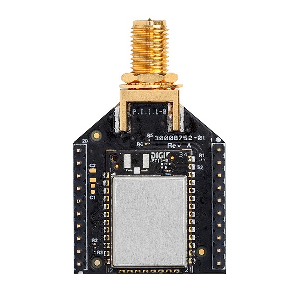 Módulo Zigbee XBee3, 2.4 GHz ZB 3.0, RP-SMA Ant, TH MT. (802.15.4)