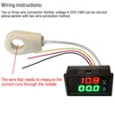 Medidor Voltímetro-Amperímetro DC. 300V, 50A