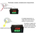 Medidor Voltímetro-Amperímetro DC. 300V, 50A