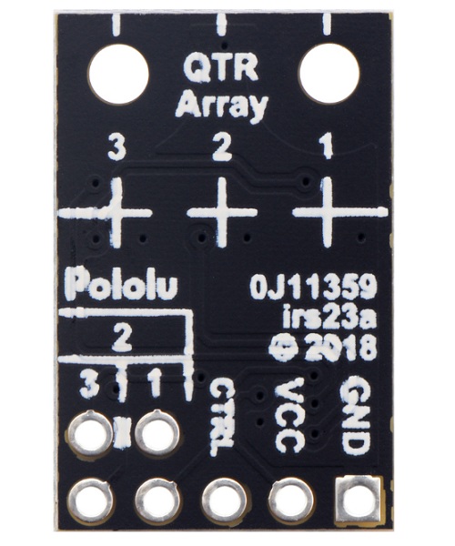 Matriz de sensores de Reflectancia QTR-HD-03A. 3 canales. Salida analógica