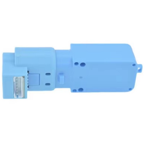 Motorreductor DC con encoder. 6V, 300RPM. Azul