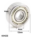 Rodamiento metálico 604ZZ