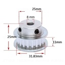 Polea 2GT de sincronismo de 20 dientes, 8mm