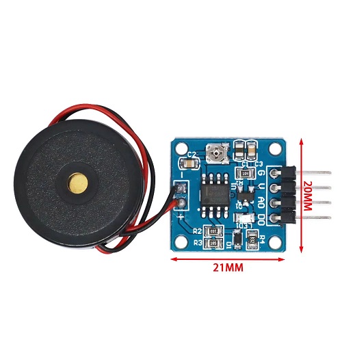 Módulo sensor de vibración piezoeléctrico