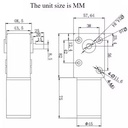 Motorreductor de torsión fuerte. 12-24VDC