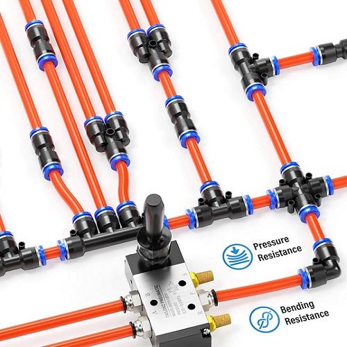 Acople rápido acodado para tubo de aire de 4mm. PV