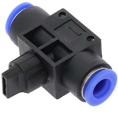 Válvula manual On/Off para flujo de aire. HVFF. 4mm