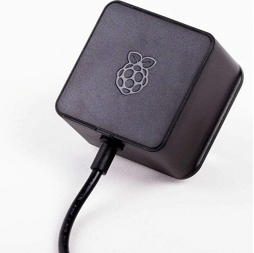 Adaptador original Raspberry Pi 5.1V 15W. Negr