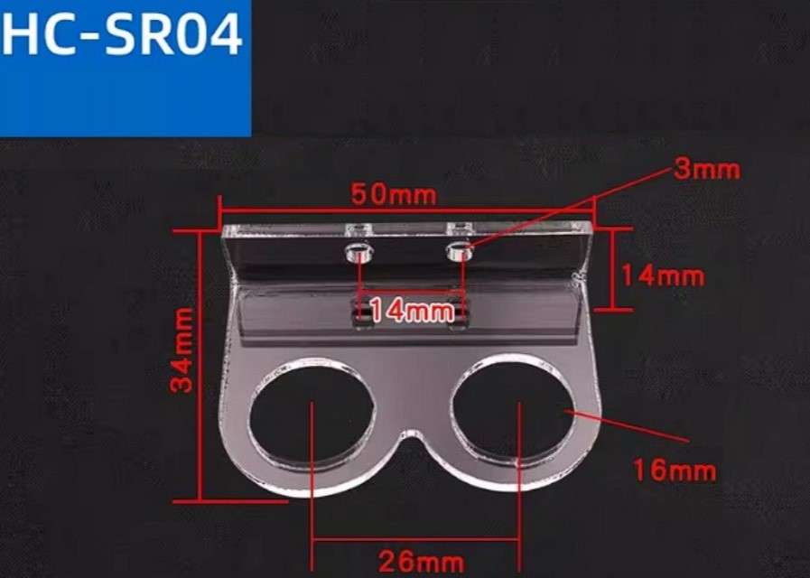 Base para sensores de ultrasonido