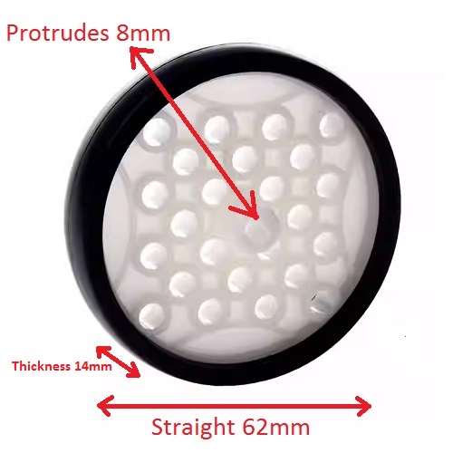 Rueda plástica para Smart Car. 62mm