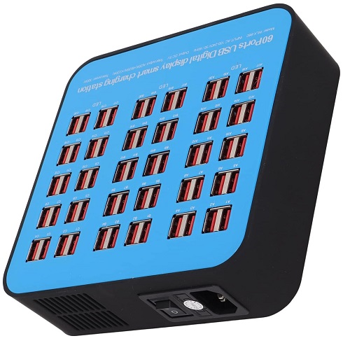 HUB-Cargador USB 60 puertos. 60A, 300W